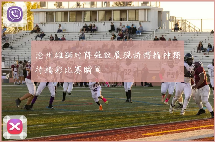 沧州雄狮对阵强敌展现拼搏精神期待精彩比赛瞬间